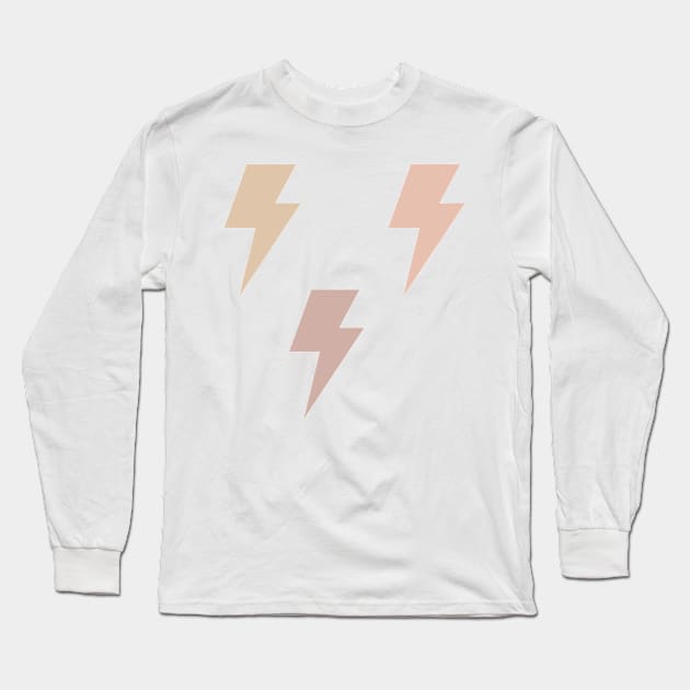 Neutral Lightning Bolt Pack Long Sleeve T-Shirt by opptop